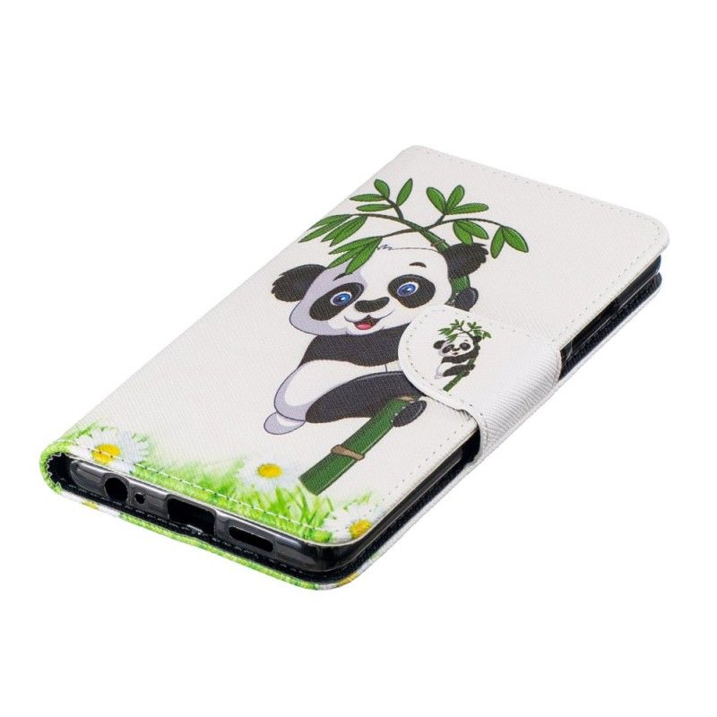 Lederhüllen Für Huawei P30 Panda Auf Bambus