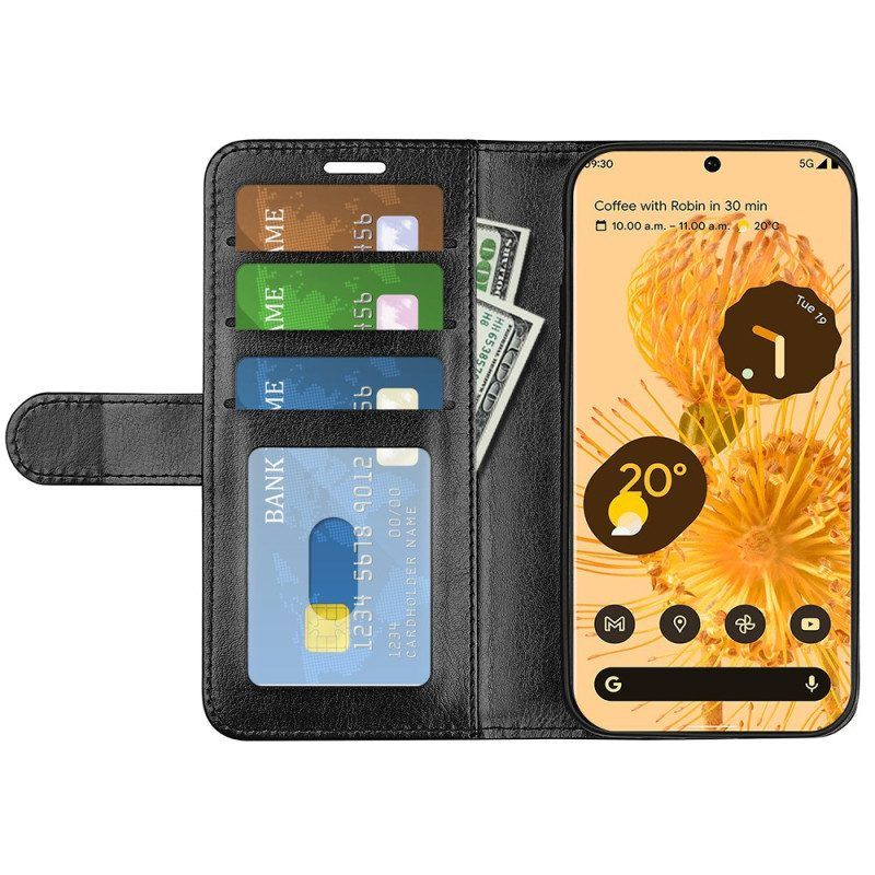 Flip Case Für Google Pixel 7 Pro Vintage-kunstleder