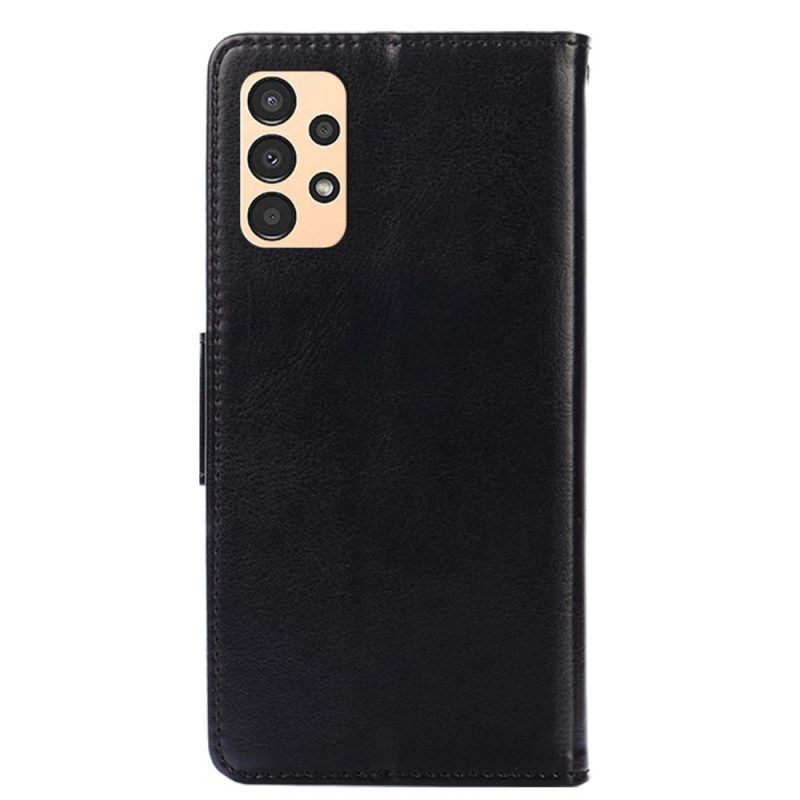 Flip Case Für Samsung Galaxy A13 Vintage-lederstil