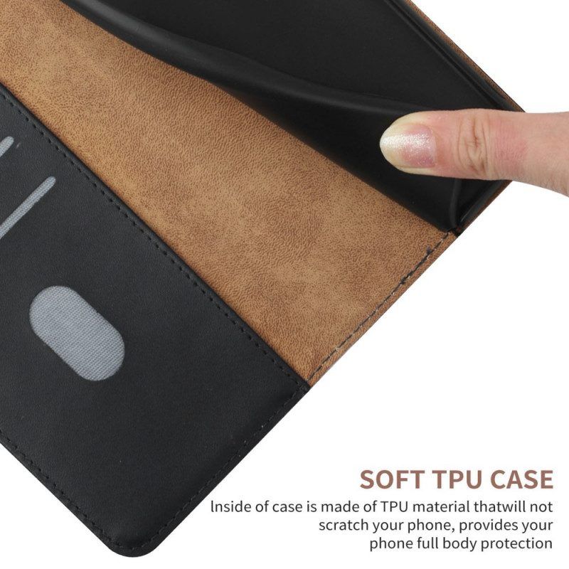 Flip Case Für Poco X4 GT Echtes Nappaleder