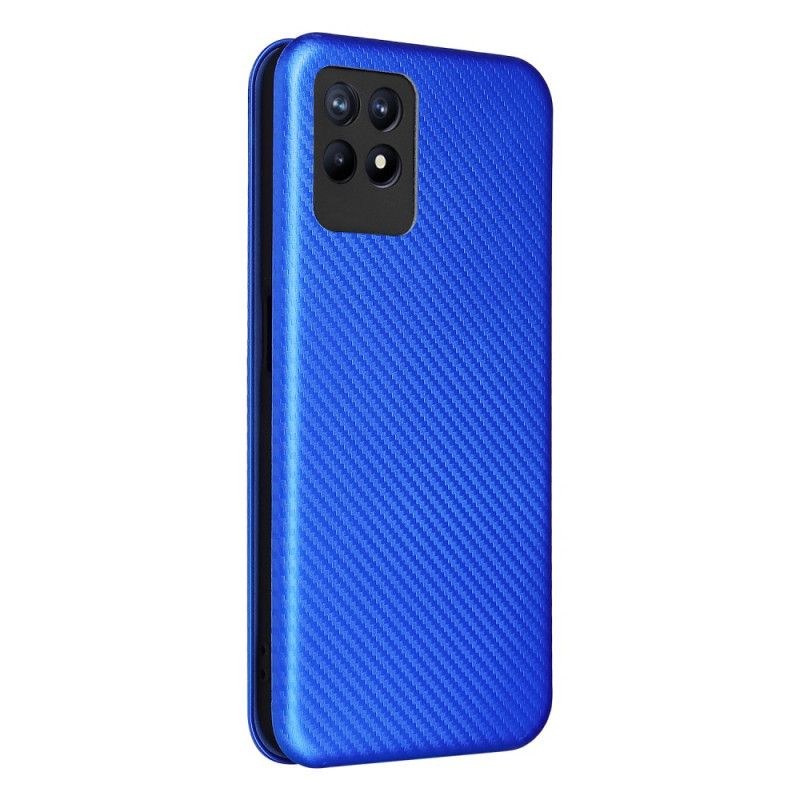 Flip Case Für Realme 8i Kohlefaser