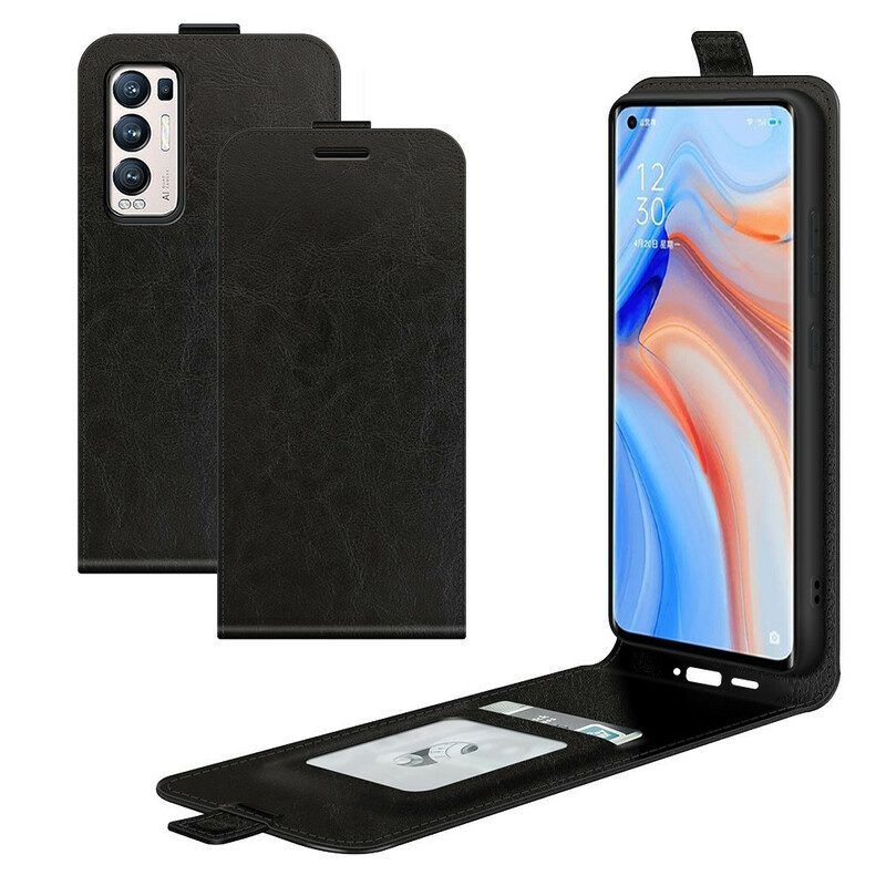 Flip Case Für Oppo Find X3 Neo Flip Case Vertikale Klappe In Lederoptik