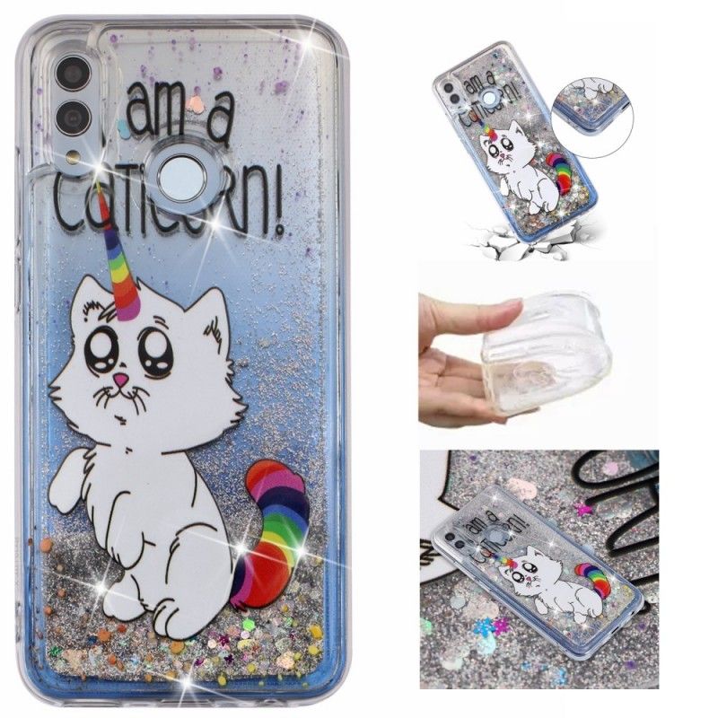 Hülle Für Huawei P Smart 2019 Caticorn Glitter