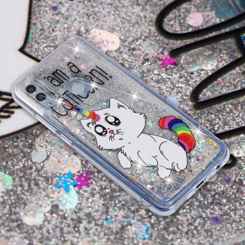 Hülle Für Huawei P Smart 2019 Caticorn Glitter