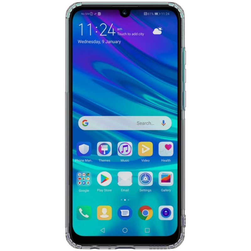 Hülle Huawei P Smart 2019 Grau Transparenter Nillkin