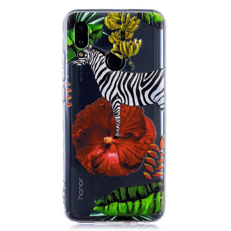 Hülle Huawei P Smart 2019 Handyhülle Zebra Und Blumen