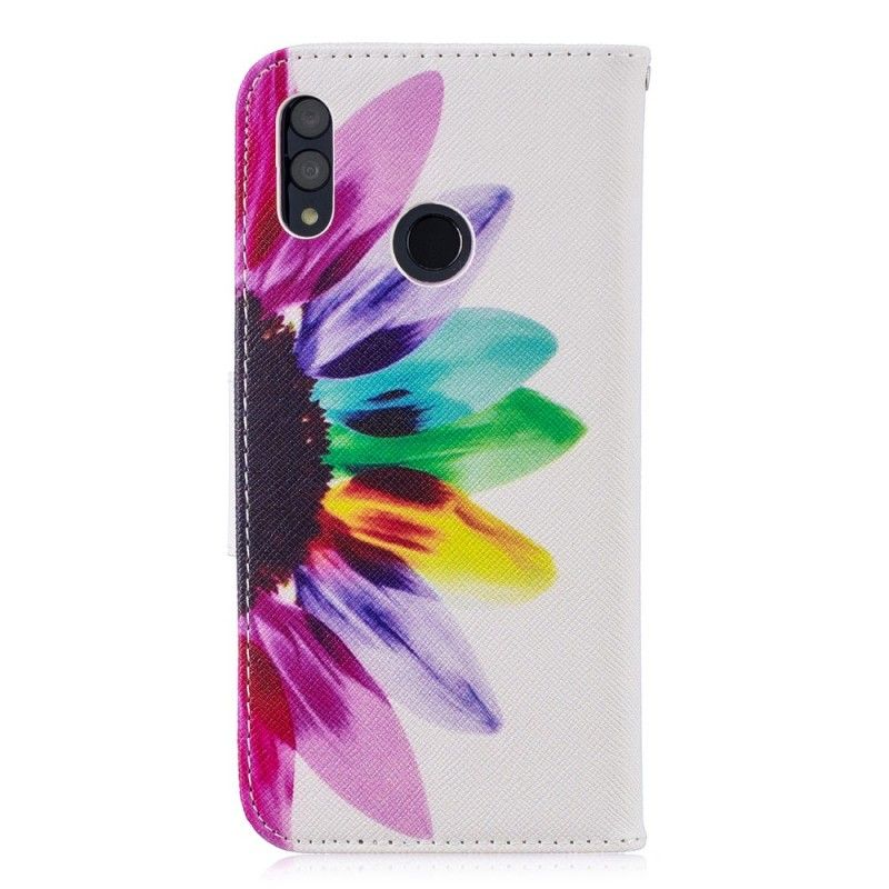 Lederhüllen Huawei P Smart 2019 Aquarellblume