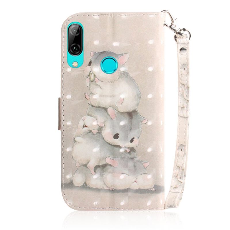 Lederhüllen Huawei P Smart 2019 Hamster Mit Tanga