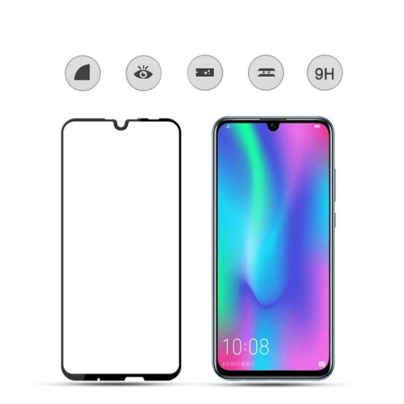 Schutz Aus Gehärtetem Glas Für Huawei P Smart 2019 Schwarz Mocolo