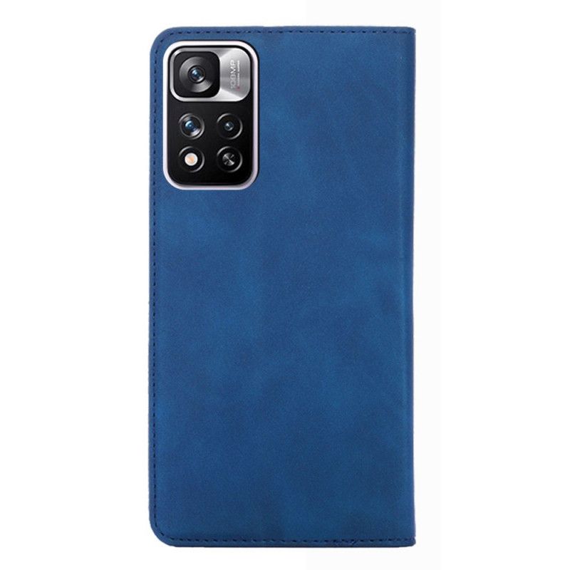 Flip Case Für Xiaomi Redmi Note 11 Pro / Note 11 Pro Plus Skin-touch-lederoptik