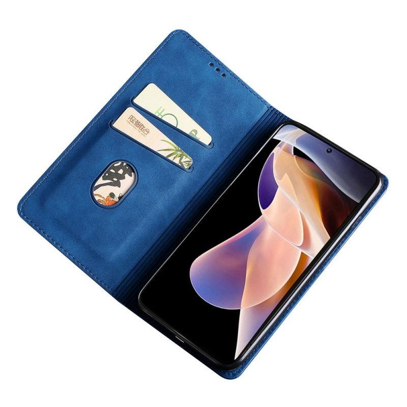 Flip Case Für Xiaomi Redmi Note 11 Pro / Note 11 Pro Plus Skin-touch-lederoptik