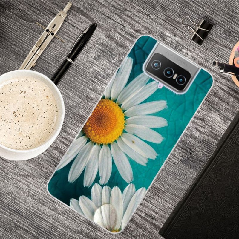 Hülle Asus Zenfone 7 / 7 Pro Handyhülle Gänseblümchen