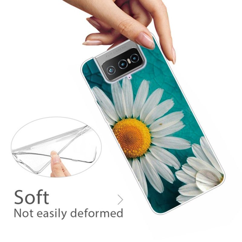 Hülle Asus Zenfone 7 / 7 Pro Handyhülle Gänseblümchen