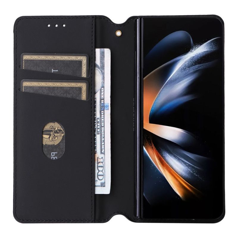 Flip Case Für Samsung Galaxy Z Fold 5 3d-muster