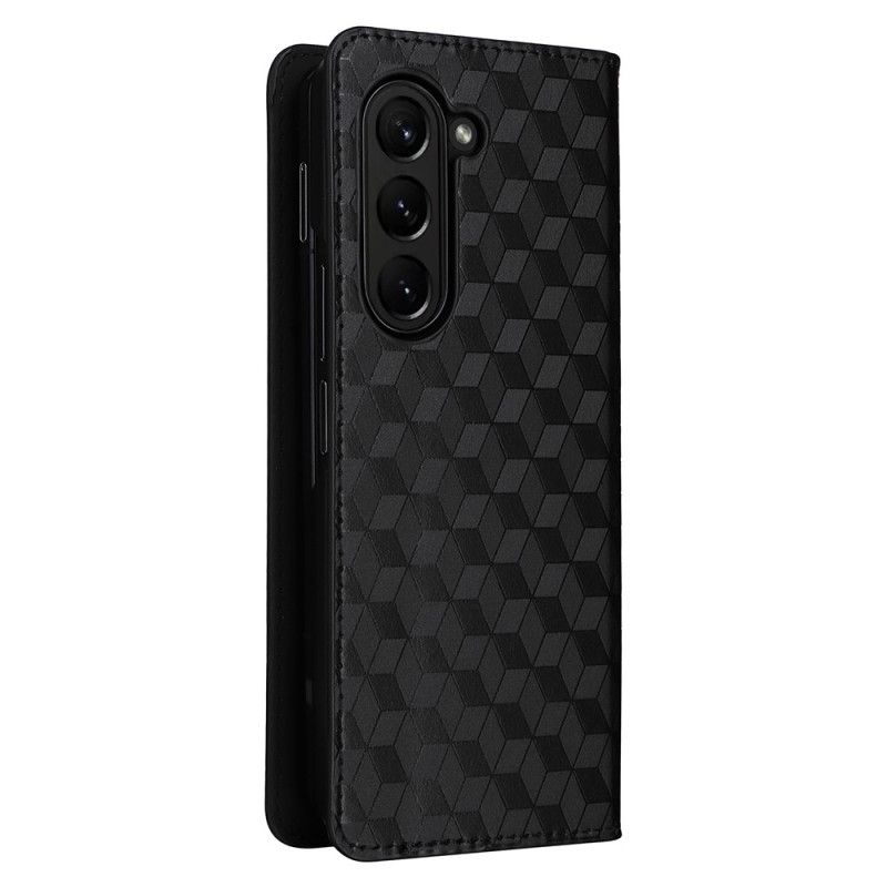 Flip Case Für Samsung Galaxy Z Fold 5 3d-muster