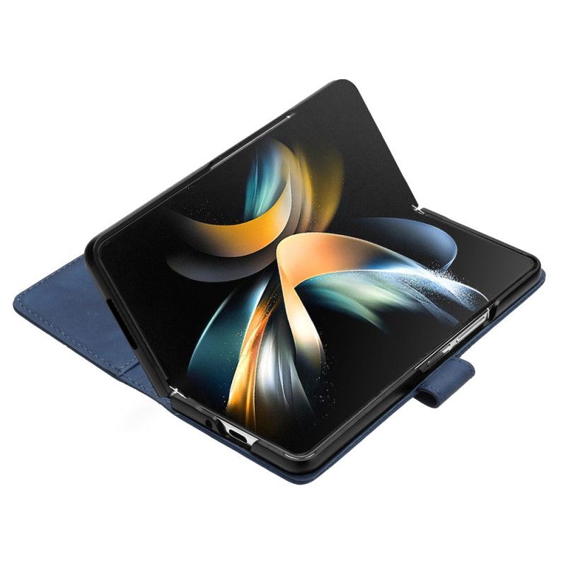 Lederhüllen Für Samsung Galaxy Z Fold 5 Dreiecksmuster