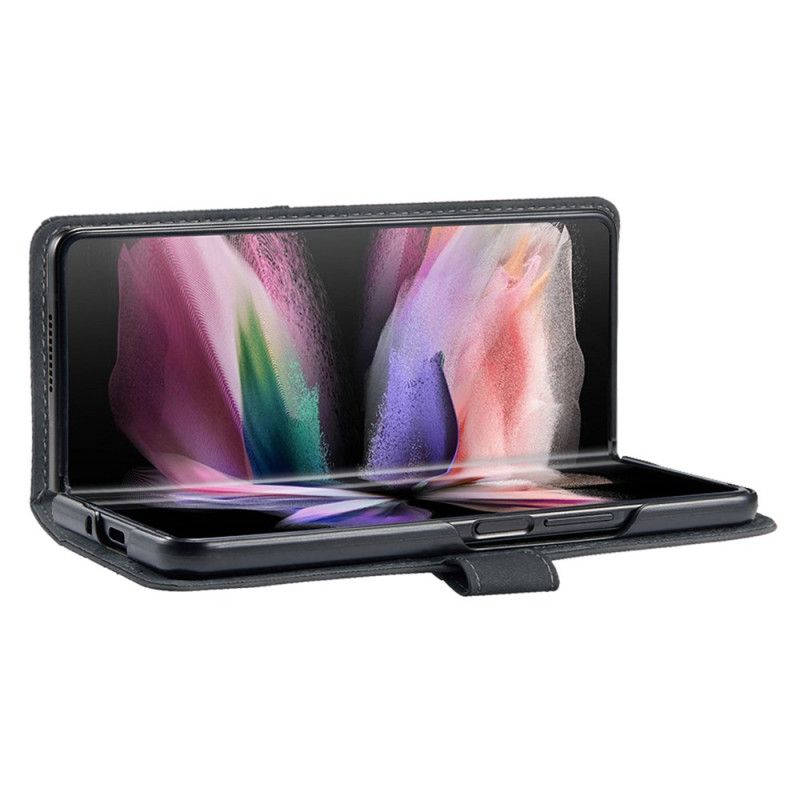 Lederhüllen Samsung Galaxy Z Fold 5 Binfen-farbe