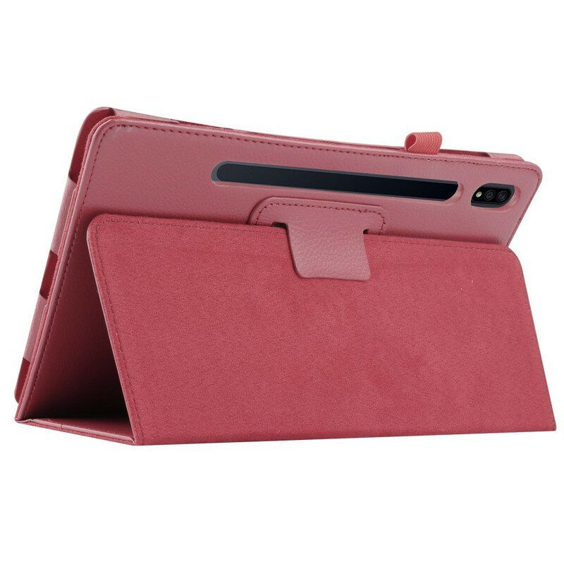 Case Für Samsung Galaxy Tab S8 Plus / Tab S7 Plus Litschi-kunstleder