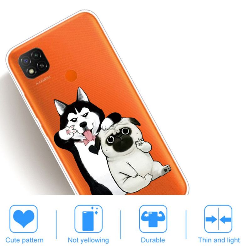 Hülle Xiaomi Redmi 9C Lustige Hunde