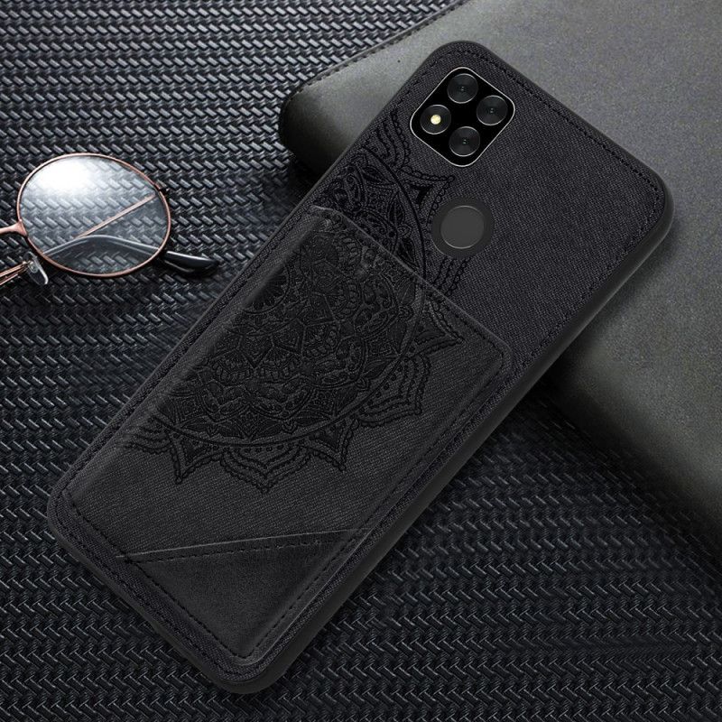 Hülle Xiaomi Redmi 9C Schwarz Multifunktionales Mandala-Design