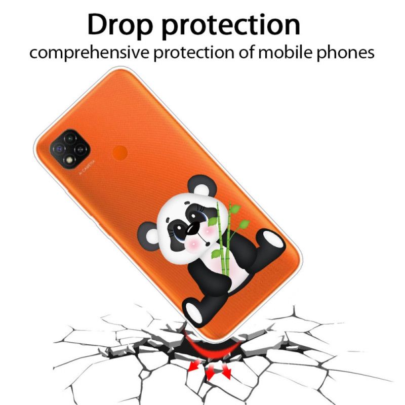 Hülle Xiaomi Redmi 9C Transparenter Trauriger Panda