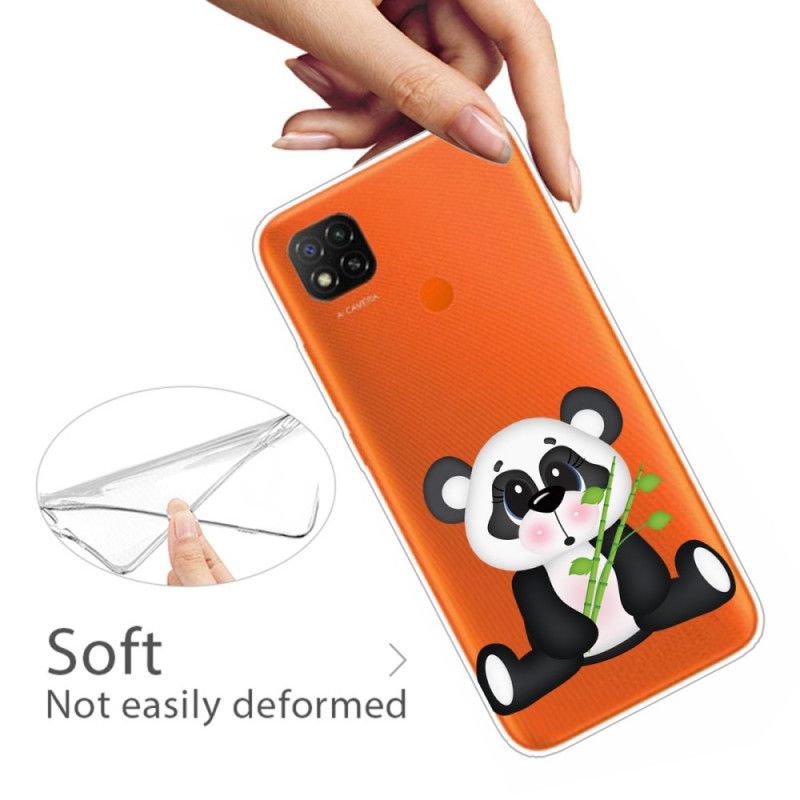 Hülle Xiaomi Redmi 9C Transparenter Trauriger Panda