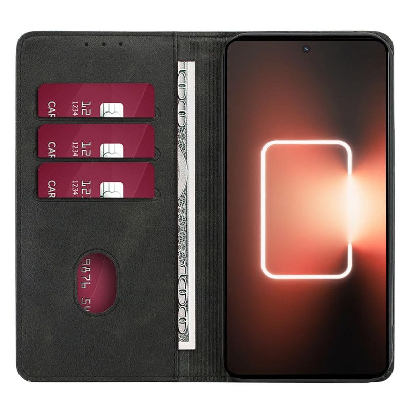 Flip Case Realme 12 Pro / 12 Pro Plus Ledereffekt