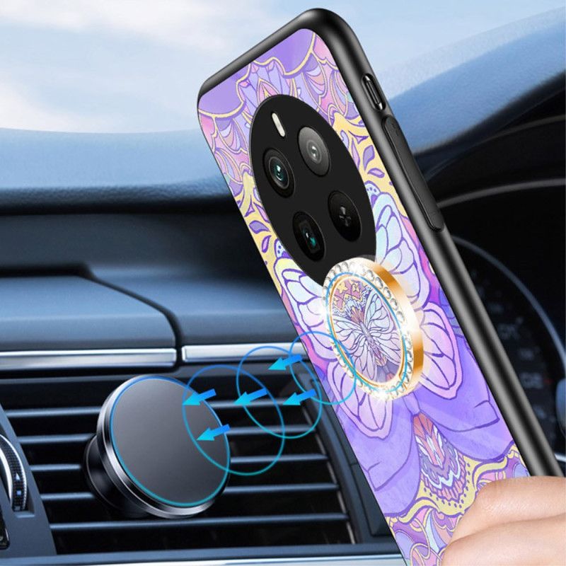 Hülle Realme 12 Pro / 12 Pro Plus Handyhülle Butterfly-serie Mit Ringhalterung Aus Gehärtetem Glas