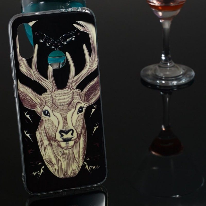 Hülle Für Xiaomi Redmi Note 7 Fluoreszierender Majestätischer Hirsch