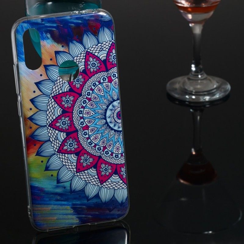 Hülle Xiaomi Redmi Note 7 Fluoreszierendes Farbiges Mandala