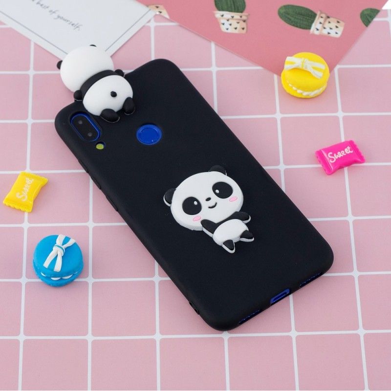 Hülle Xiaomi Redmi Note 7 Schwarz 3D Mein Panda