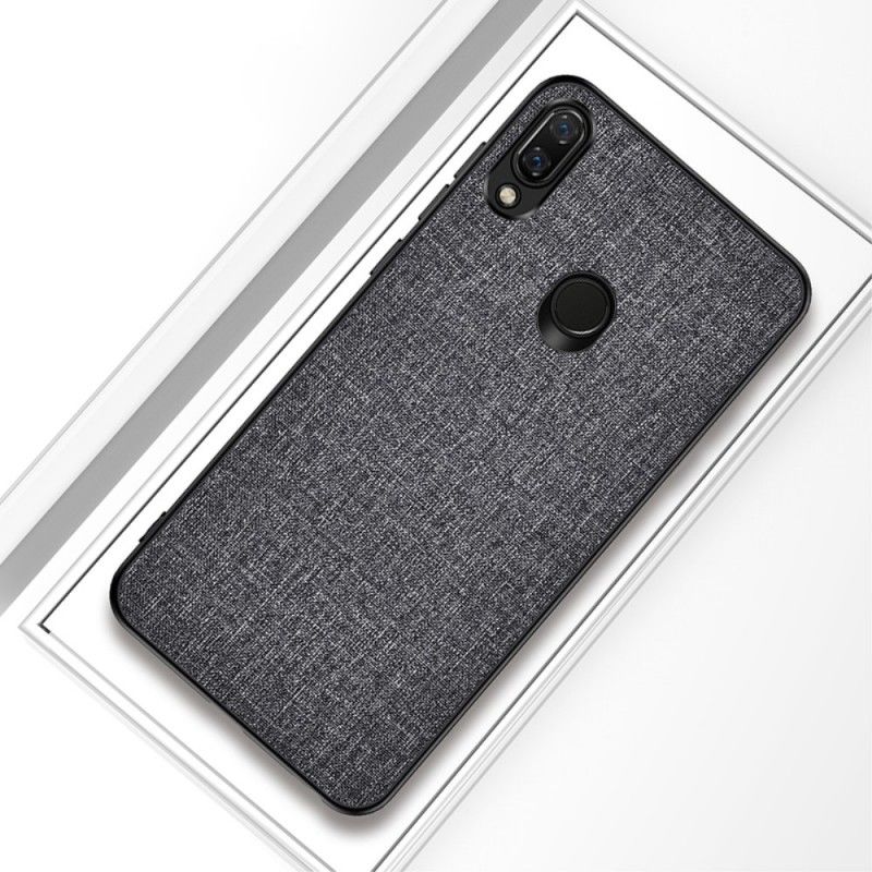 Hülle Xiaomi Redmi Note 7 Schwarz Stoffstruktur