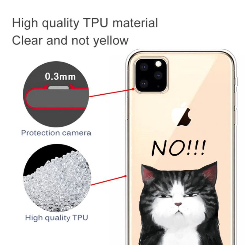 Hülle iPhone 11 Pro Max Die Katze. Die Nein Sagt