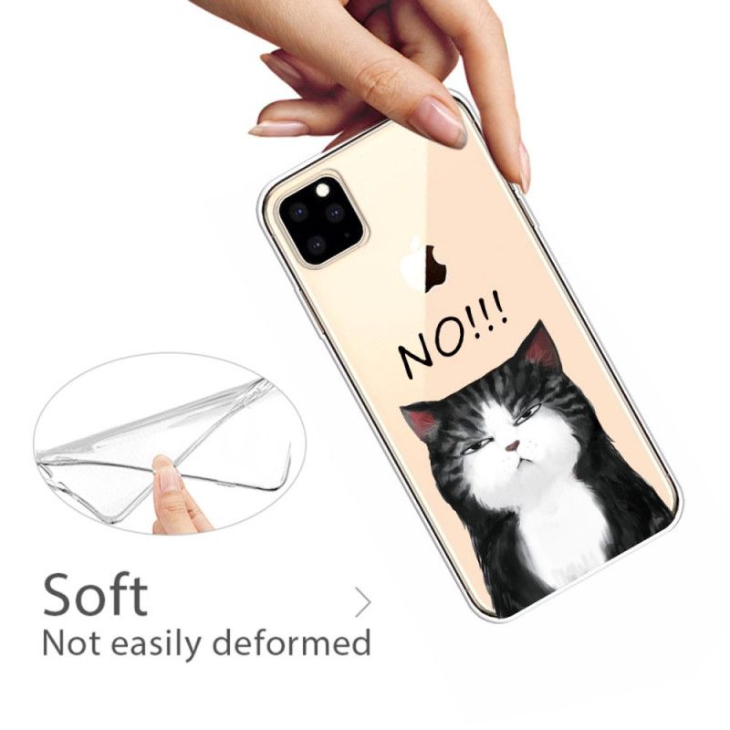 Hülle iPhone 11 Pro Max Die Katze. Die Nein Sagt