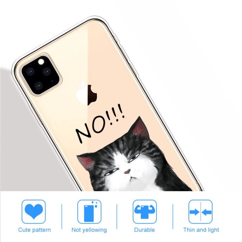 Hülle iPhone 11 Pro Max Die Katze. Die Nein Sagt