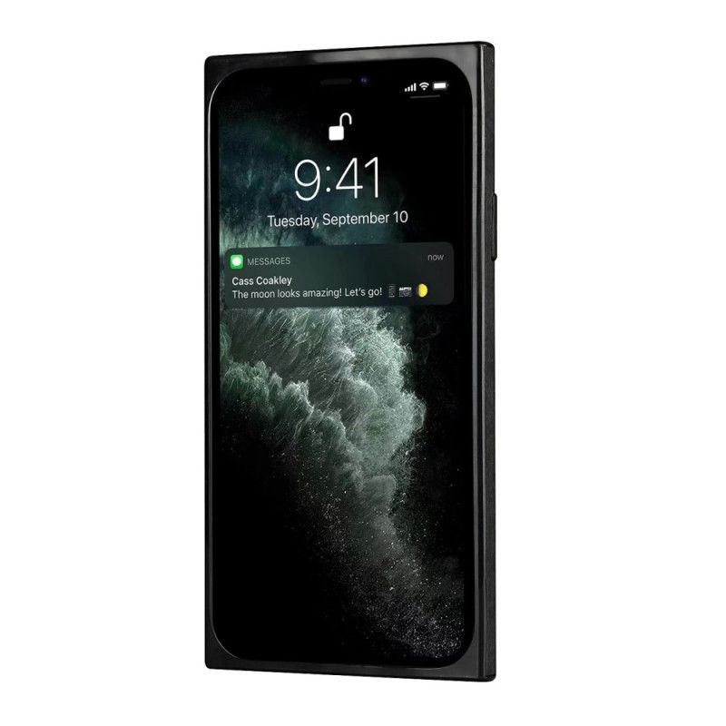 Hülle iPhone 11 Pro Max Schwarz Handyhülle Kartenhalter Aus Silikon Und Samt