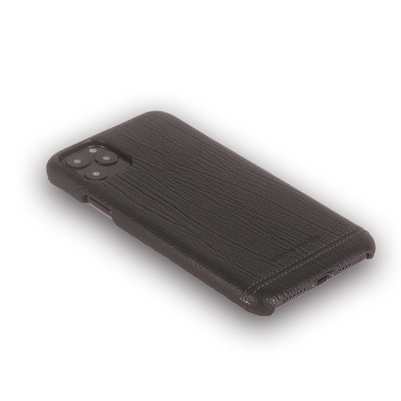 Hülle iPhone 11 Pro Max Schwarz Pierre Cardin Aus Echtem Leder