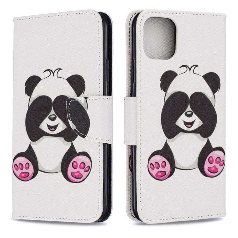 Lederhüllen Für iPhone 11 Pro Max Lustiger Panda