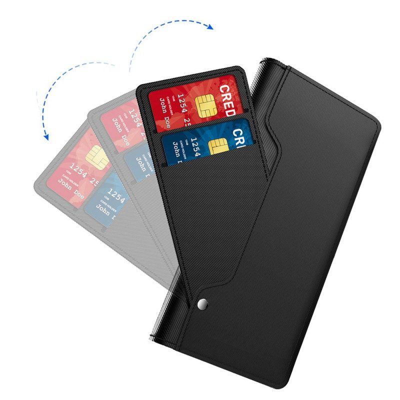 Flip Case Für Xiaomi Redmi Note 12 5G Abnehmbarer Spiegel Und Kartenhalter