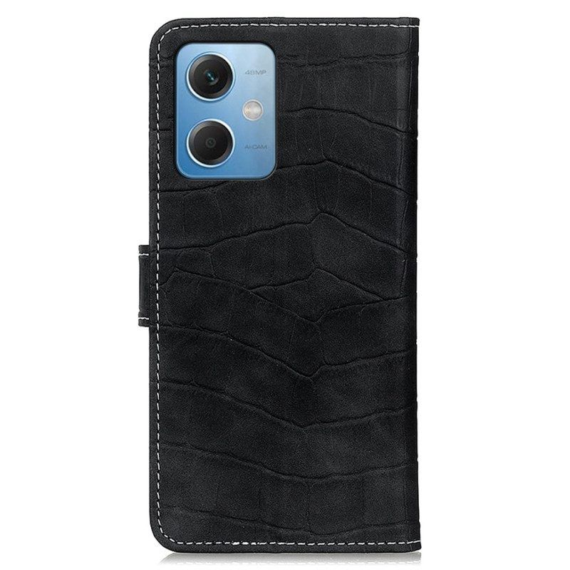 Flip Case Für Xiaomi Redmi Note 12 5G Krokodilkraft