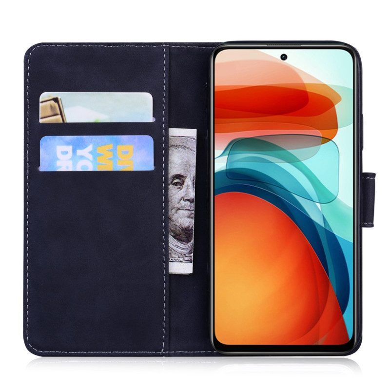 Flip Case Für Xiaomi Redmi Note 12 5G Schmetterlingsdesign