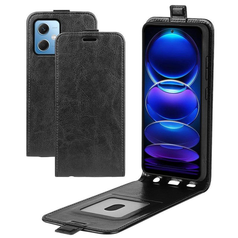 Lederhüllen Für Xiaomi Redmi Note 12 5G Flip Case Vertikale Klappe