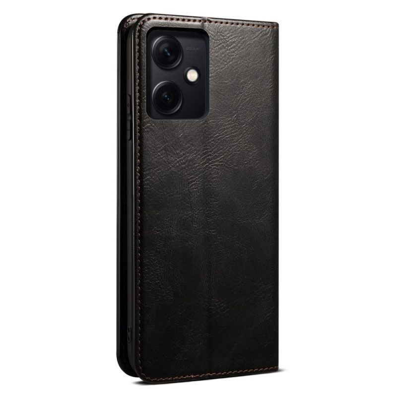 Schutzhülle Für Xiaomi Redmi Note 12 5G Flip Case Gewachstes Kunstleder