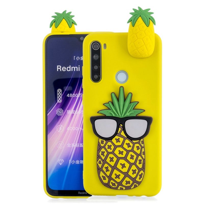 Hülle Für Xiaomi Redmi Note 8 3D Coole Ananas