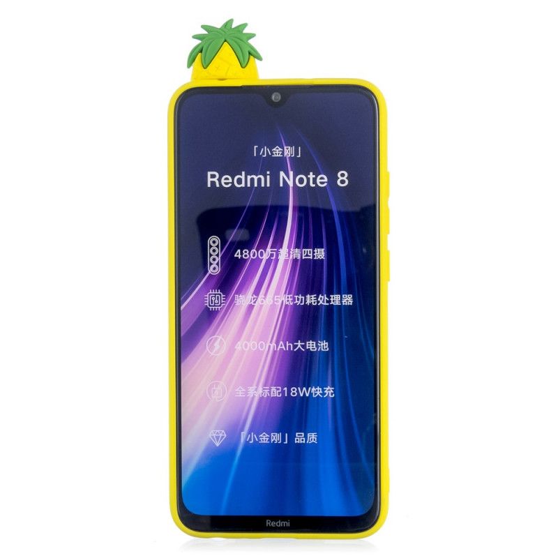 Hülle Für Xiaomi Redmi Note 8 3D Coole Ananas