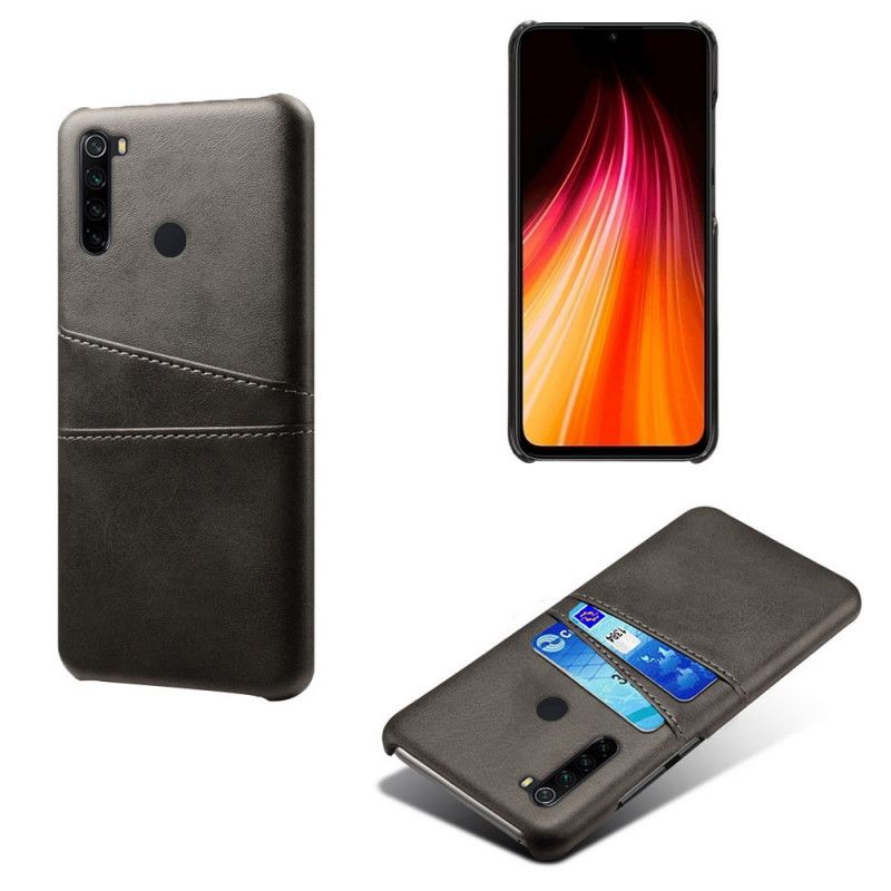 Hülle Für Xiaomi Redmi Note 8 Schwarz Karteninhaber