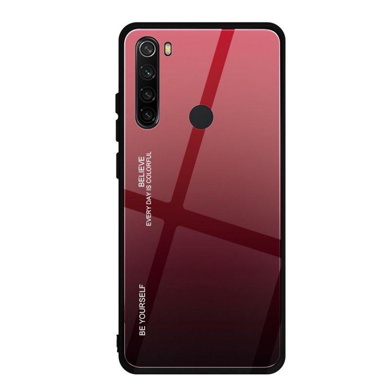 Hülle Xiaomi Redmi Note 8 Rot Verzinkte Farbe