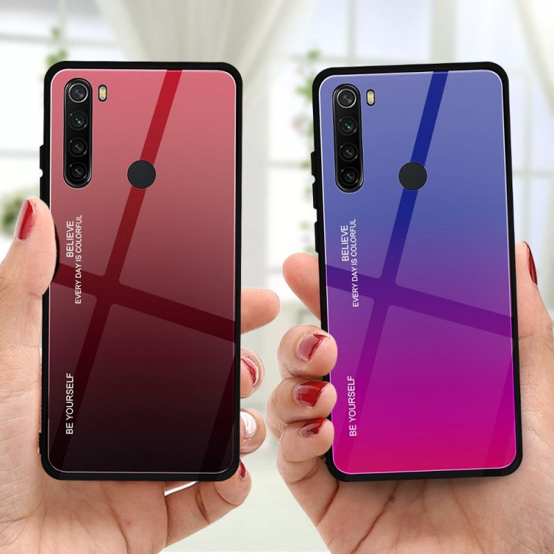 Hülle Xiaomi Redmi Note 8 Rot Verzinkte Farbe