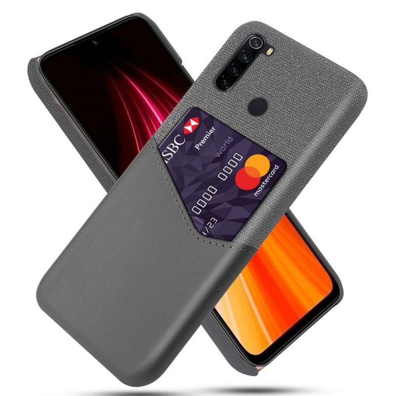 Hülle Xiaomi Redmi Note 8 Schwarz Ksq Karteninhaber