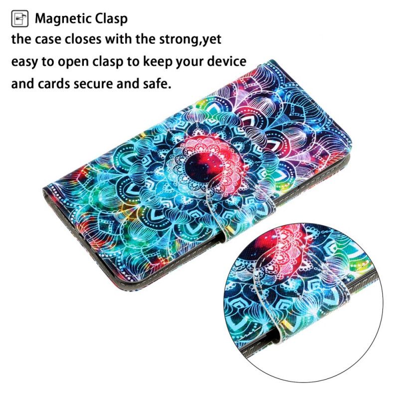 Lederhüllen Xiaomi Redmi Note 8 Auffälliges Tanga-Mandala